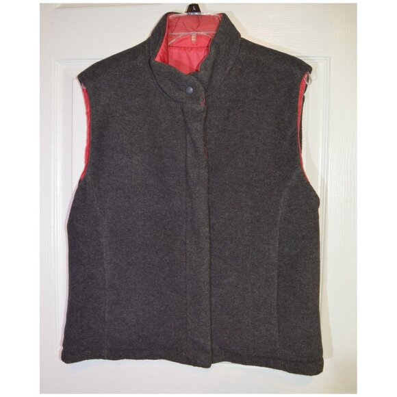 New York & Co Vest Jacket Top Reversible Gray/Red Women's Size M Sleeveless - Picture 3 of 5